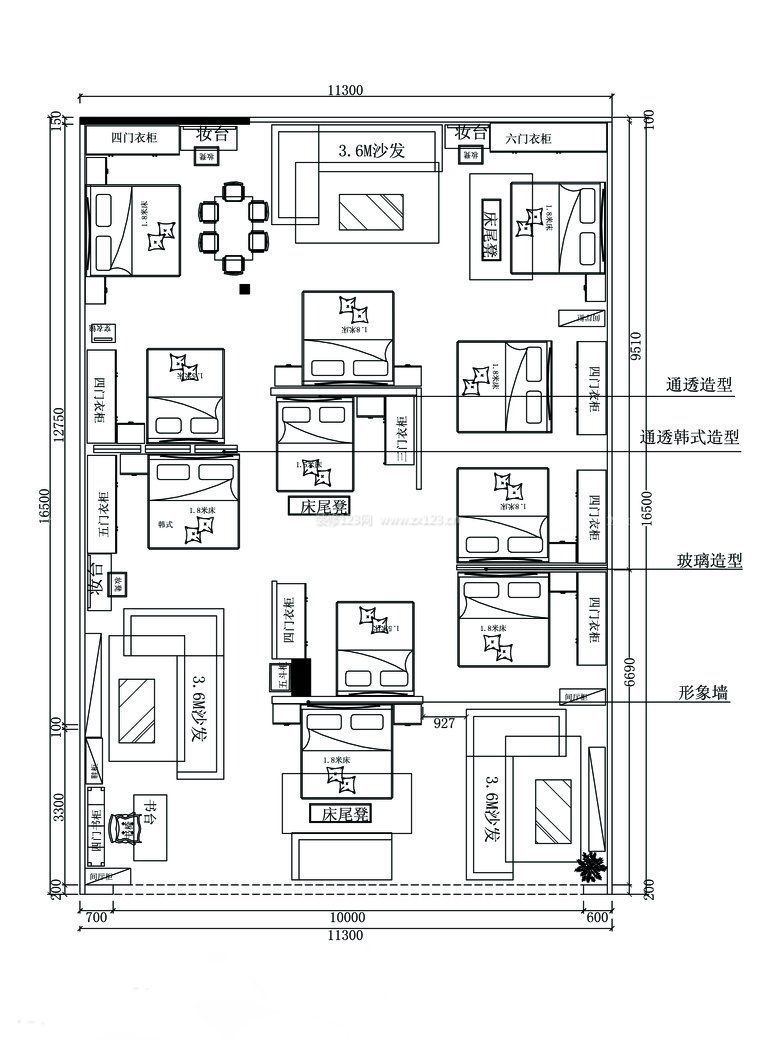 中小型商場平面圖