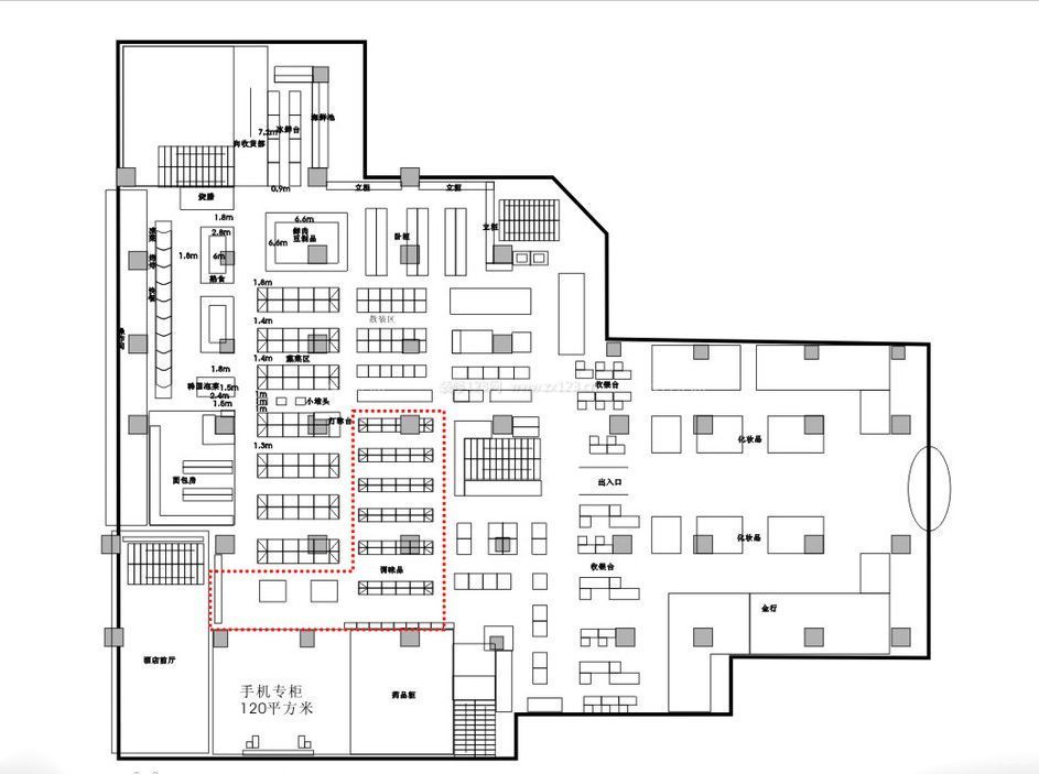 城市大型商場平面圖欣賞