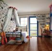 地中海风格儿童房卧室地面设计效果图