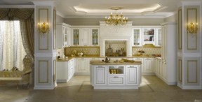 美式风格房子厨房金牌橱柜装修效果图