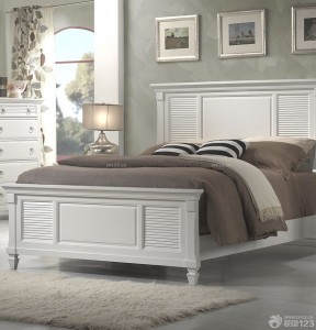 现代简约家装卧室美式乡村床装修案例