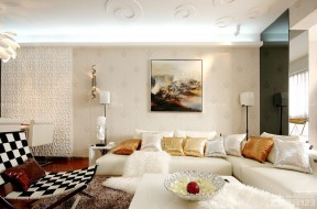 客厅墙壁装饰 现代简约风格