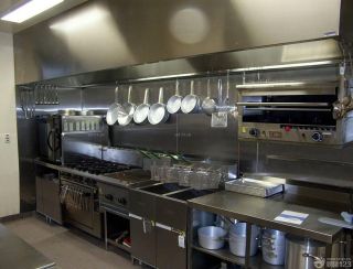 饭店厨房不锈钢置物架装修案例