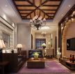 最新东南亚风格别墅客厅装饰效果图