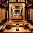 最新东南亚风格别墅室内卧室设计装修案例