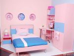 10平方米卧室粉色墙面装修效果图