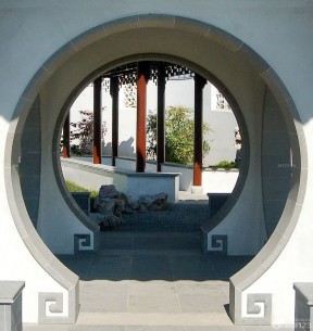 中式门洞 庭院围墙设计