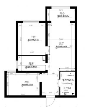 50-80小户型一居改两居图