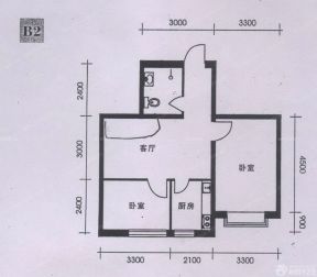 50-80兩室一廳一衛(wèi)小戶型圖大全