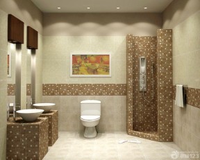 卫生间地面瓷砖 现代家装