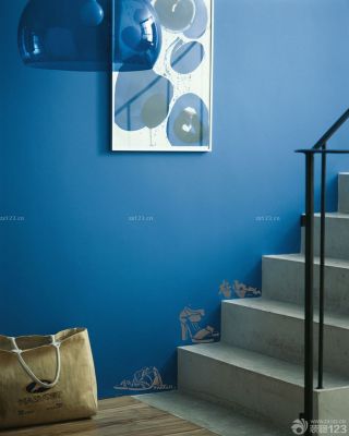简约家装青色墙面设计图