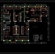 火鍋店店鋪布局cad平面圖