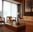 新中式风格经济小户型客厅装修案例