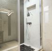 磨砂玻璃隔断淋浴房喷头效果图