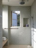 卫生间马赛克墙面淋浴喷头设计效果图