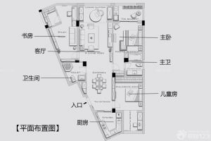 上海浦江坤庭150平米现代风格装修案例