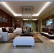80平家装客厅白色美式沙发装修效果图
