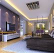 现代风格110-120平米室内客厅装修设计效果图