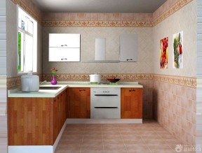 厨房地面瓷砖 美式乡村风格