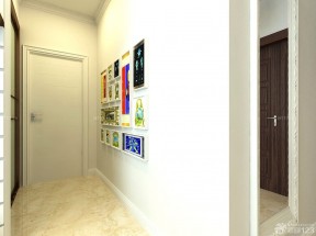 现代走廊玄关创意照片墙设计图片