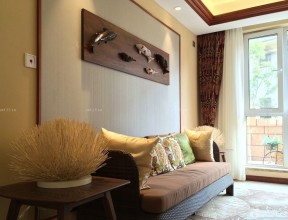 90平米背景墻 沙發(fā)背景墻