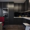 美式家装110平方米房屋装修开放式厨房图片