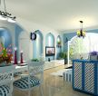 地中海风格100平方米房屋客厅装修设计图