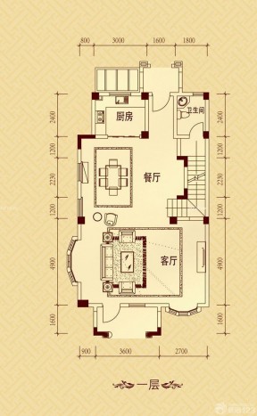 最新120平米聯(lián)排小別墅平面圖設(shè)計