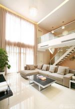 现代家装100平方二层别墅客厅设计图