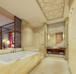 现代风格8万三居室家庭浴室130平米装修图片大全