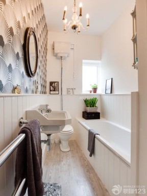 80个平方家居浴室装修设计效果图