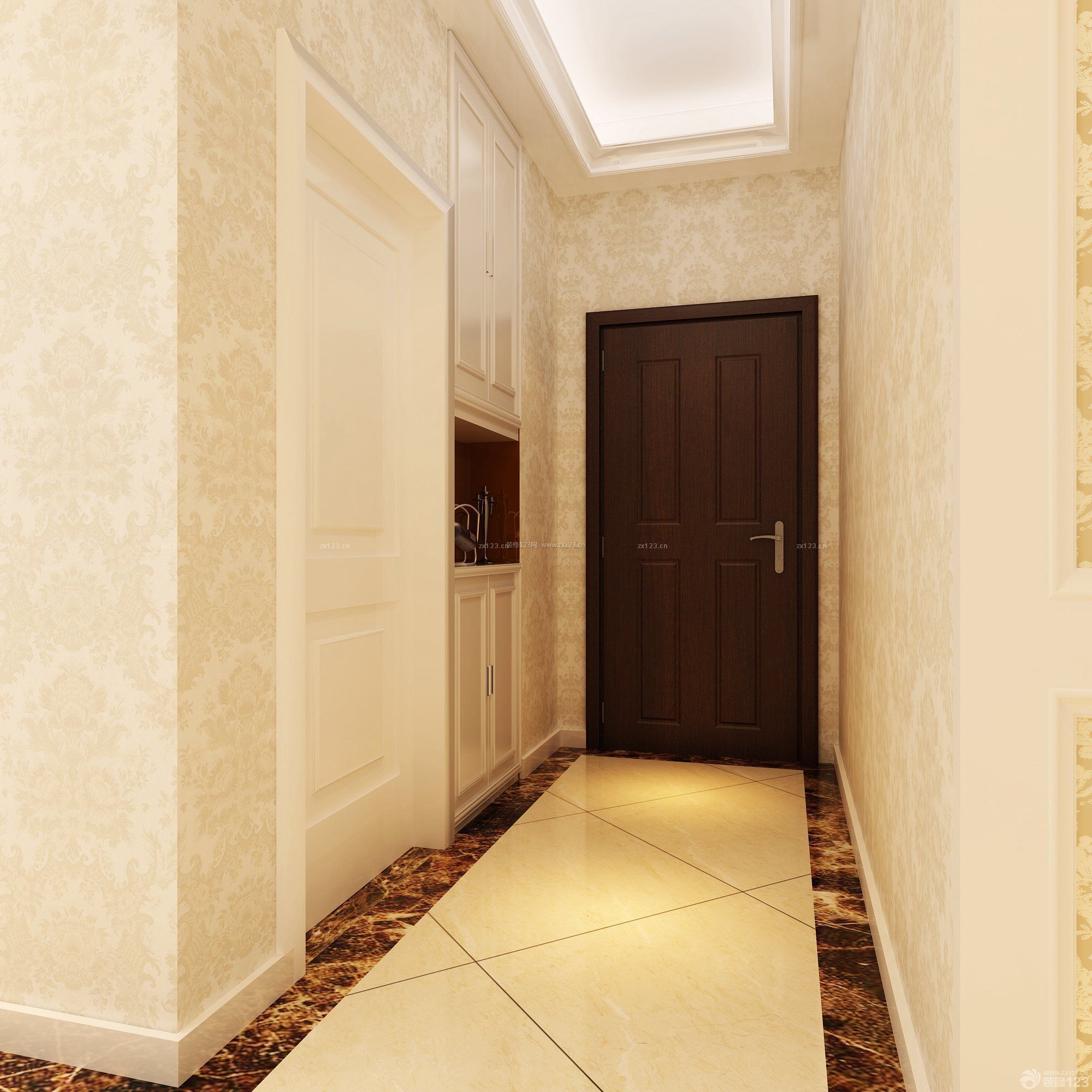 入户玄关储物柜装修效果图片_装修123效果图