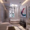 最新简欧式120平米卫生间浴室装修样板房