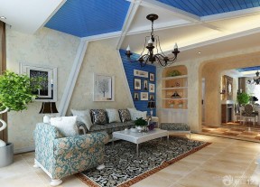 120平米房子装修设计 地中海乡村混搭风格