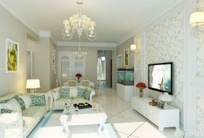 100平裝修效果圖 家裝簡歐風格效果圖