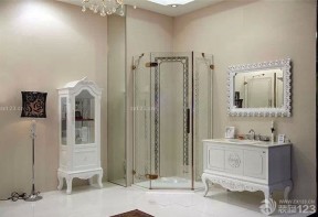 浴室玻璃淋浴间装修设计效果图片
