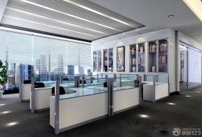 100平米办公室装修效果图 墙面设计装修效果图片