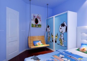 70平米一室一厅装修效果图 儿童房设计装修效果图片