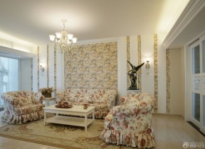 70平米一室一厅装修效果图 欧式沙发装修效果图片