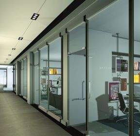 100平米办公室玻璃门装修效果图-每日推荐