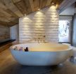 现代风格130平米带阁楼浴室装饰效果图