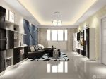 80多平米便宜的泛白色地砖客厅装修效果图