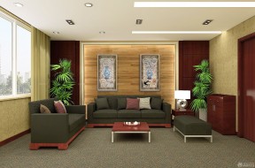 80平米办公室装修效果图 布艺沙发装修效果图片