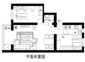 70平米小戶型房屋平面圖欣賞