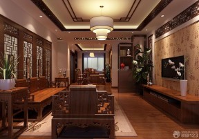 150平米裝修效果圖 新中式客廳燈