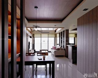 90平米日式房屋木质墙面装修效果图片