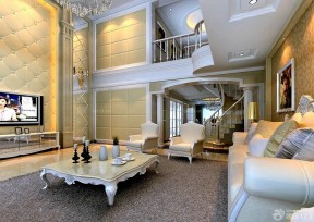 150平方米跃层客厅欧式风格茶几装修图片大全