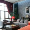 中式风格客厅沙发靠背装修实景图