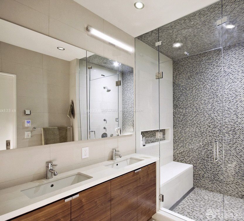 最新现代家装风格90平米房屋卫生间装修案例