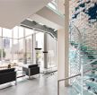 最新现代120平米复式玻璃楼梯装修图
